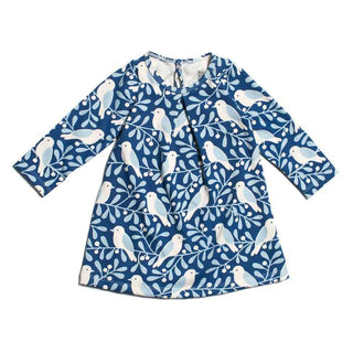 Long Sleeve Aspen Baby Dress, Navy- Birds and Berries Baby & Toddler Dresses