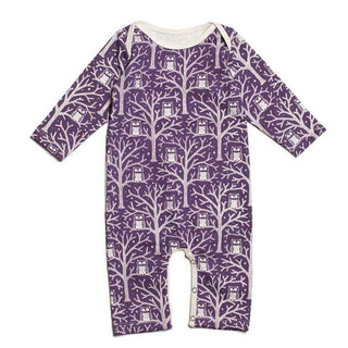 Romper-Night Owls Purple Baby One-Pieces