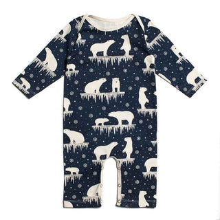 One Piece Romper - Polar Bears Midnight Blue Baby One-Pieces